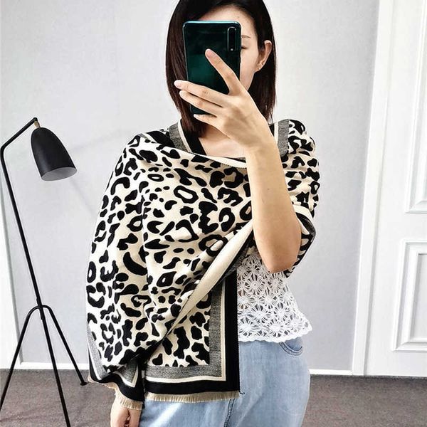 

scarves wraps scarf winter women's mid length ethnic leopard pattern warm air conditioning dual purpose shawl, Red;brown