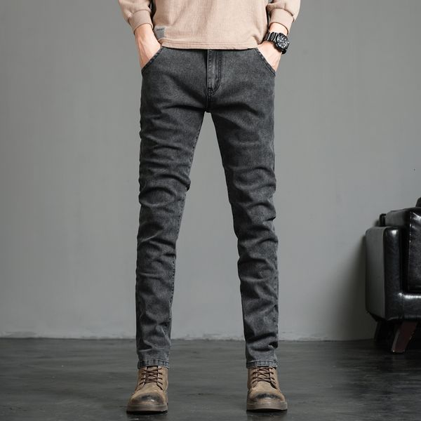 

men's jeans cotton denim hip hop slack bottom joggers streetwear skinny blue pants hombre harem trousers men tp3609 230724