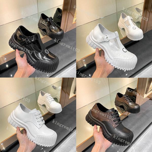 

designer casual shoes ruby flat bottomed mary jane shoes platform leather dress shoe print lace up trainers black buckle shoe height increas
