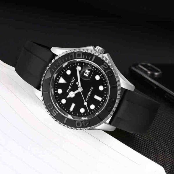 

designer yachtmaster watch for men jason007 wrsit watches gk28 aaa+ oyster oyster perpetual mechanical movement uhr montre ro.lx with box, Slivery;brown