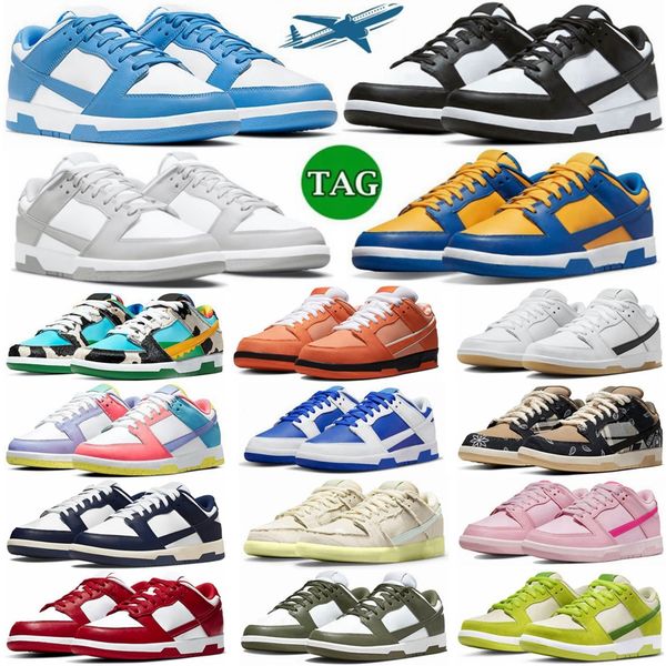 

2023 designer men women running shoes low panda triple pink black white grey fog syracuse argon unc rose whisper court purple sports mens ga