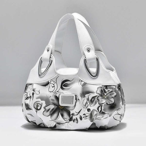 

totes fashion women's shoulder bag printed flower women's messenger bag 2020 designer luxury brand leather women's handbagsty