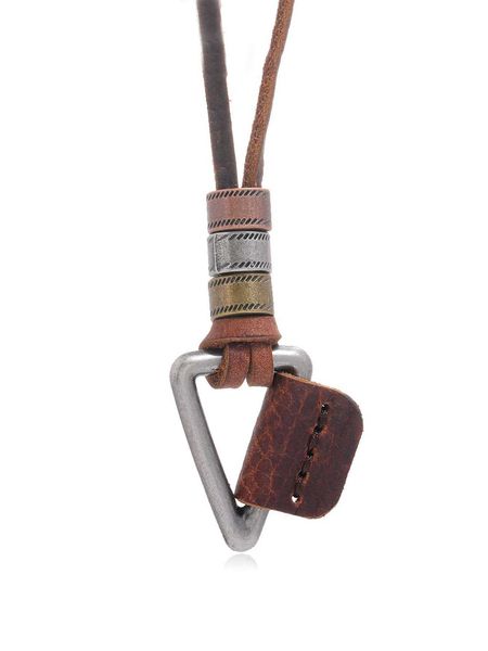 

men's accessories minimalist and fashionable alloy pendant necklace, Silver