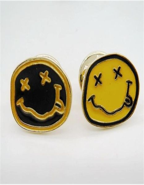 

20pcs/ lot wholesale fashion jewelry accessories enamel metal drunk face brooch pin badge 2010091957869, Gray