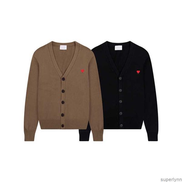 

loose paris designer men's fit sweater new oversized amis de coeur aron love jacquard cardigan for men and 60vl, White;black