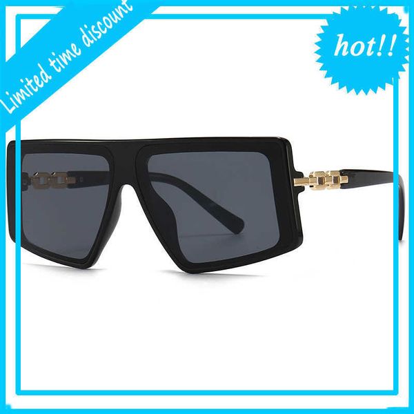 

designer brand vintage sunglasses uv400 23073 new personality fashion chain foot women's sunglass sunglass sun glasses for men, White;black