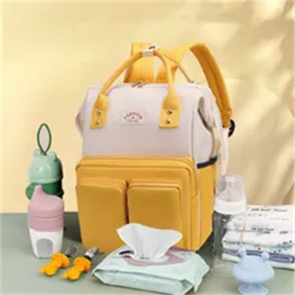 

oxford cloth baby diaper bags large capacity nappy bag waterproof mummy maternity travel backpack nursing handbag for mom, Black