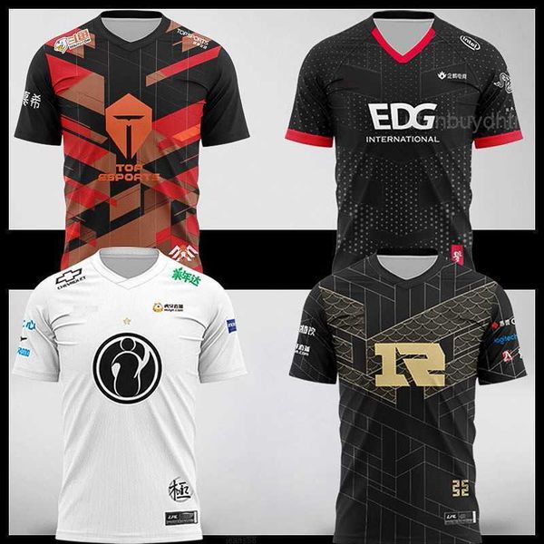 

men's t-shirts lol lpl 2021 esports fpx tes jdg sn ig rng edg t-shirt shy team uniform custom fan id name t-shirt game, White;black