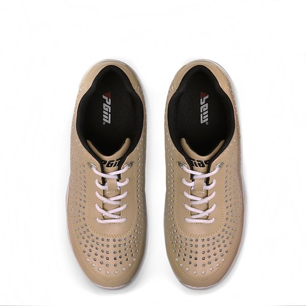 

men's golf shoes breathable upper spiked mesh slip on sneakers waterproof anti slip golf training sneakers mens golf sport shoe low out