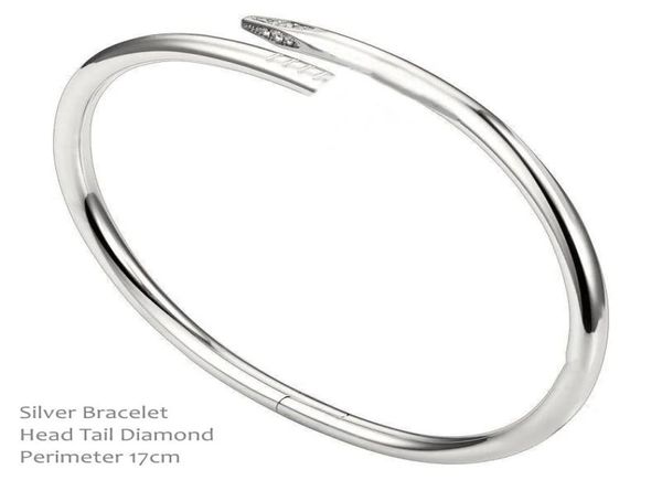 

cuff bangle love bangle nail bracelet designer chains diamond screw clovers necklace men luxury jewelry tennis mens luxury flower 6555461, Black