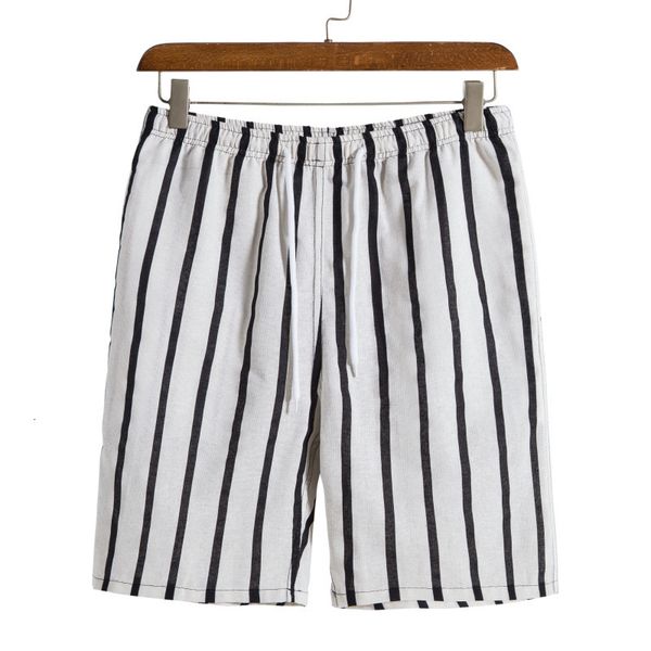 

mens shorts for men fashion korean style summer striped streetwear slim fit printing short homme 230724, White;black