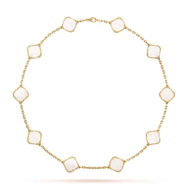 

necklaces for women clover necklace designer jewelry chain new style fashion classic valentine's day gift platinum engagement jewelry f, Silver