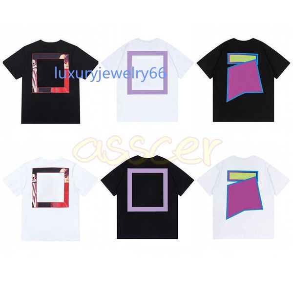 

men's t-shirts men womens summer new t shirt offs fashion mens geometric printing t shirts casual short sleeve size s-xl, White;black