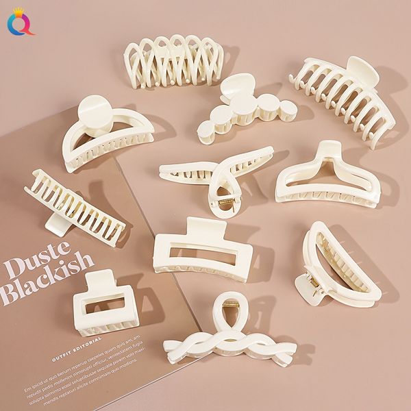 

fashion blogger designer jewelry hairpin frosted grip clip sweet beauty style shark clip accessories barrettes hair wholesale zj04, Slivery;golden
