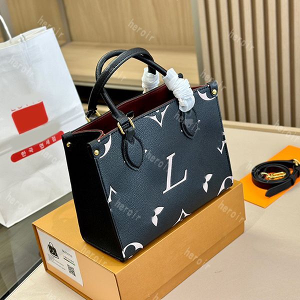 

5a onthego bags on the go designer tote bag mummy totes genuine leather 25cm 2pc messenger crossbody shoulder bag wallet shopping bag 25cm