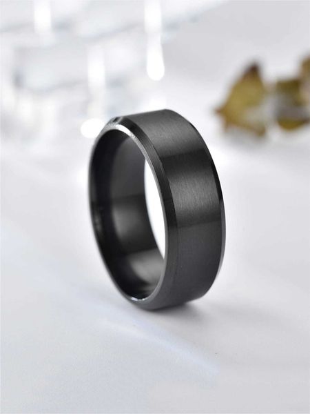 

men's accessories fashionable and popular men minimalist ring stainless steel for jewelry gift and for a stylish look, Silver