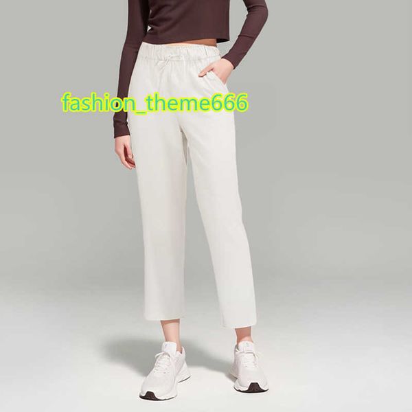 

women's tracksuits ll womens yoga jogging stretch 7/8 pants fitness sweatpants soft high waist with pockets casual pants 6 colors 063, Gray