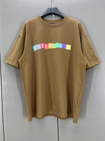 

men's plus tees & polos custom woven and dyed fabric with comfortable and soft texture. embroidered graffiti letter on the chest, loose, Black;brown