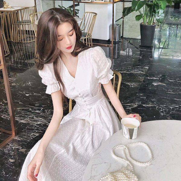 

gentle and mature fairy dress summer fashion goddess french niche, Black;gray