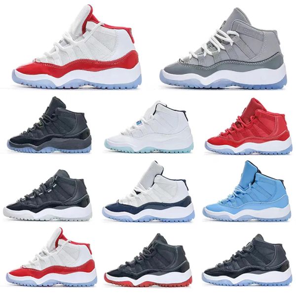 

bred 11s kids basketball shoes gym black white infant children toddler gamma blue concord sneakers cool grey boys girls sneakers space jam