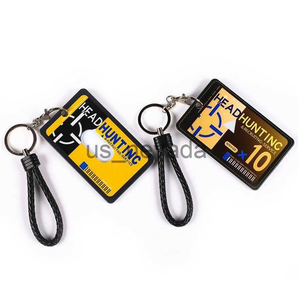 

keychains lanyards keychain womans game arknights key chain bags men cartoon pendant key ring elegant bus card sets metal jewelry llaveros j, Silver