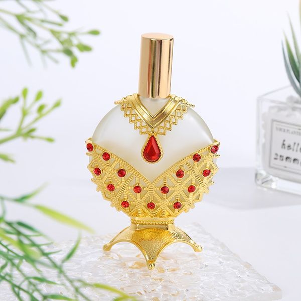 

vintage elegant perfume bottles middle east dubai style gold color glass bottle of essential oil refillable fragrance bottle