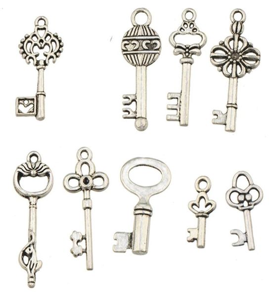 

charms jewelry mixes antique silver keys metal vintage new diy fashion jewelry accessories for jewelery bracelets necklaces making1424174, Bronze;silver