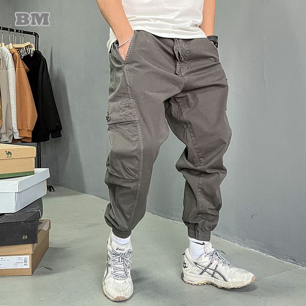 

mens pants japanese streetwear vintage cargo for men clothing harajuku casual joggers korean loose black trousers male 230724