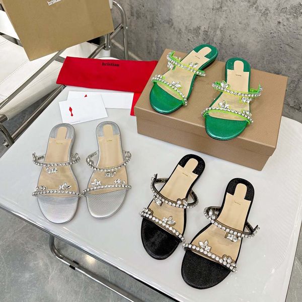 

luxury brand shoe summer sandals designer slippers slides floral brocade genuine leather flip flops man women shoes sandal effortlessly casu, Black