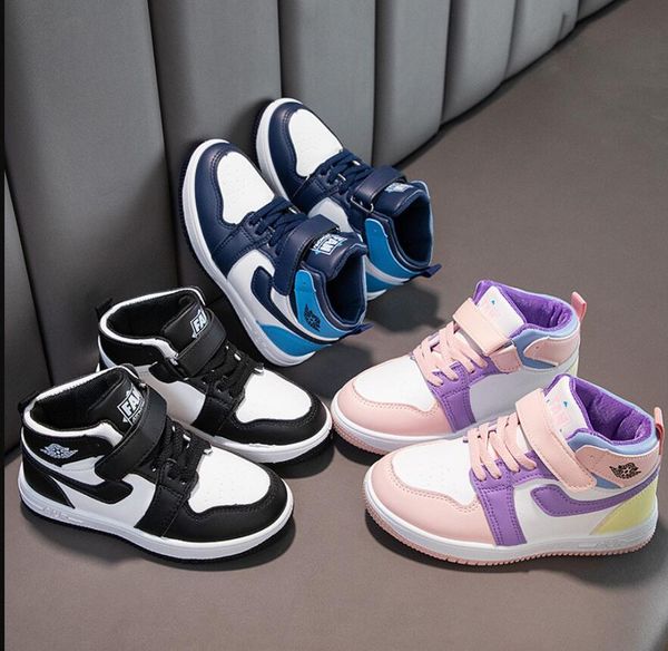 

2023ss fashion kids shoes comfortable sneakers designer boys girls sports running shoe children breathable athletic shoes, Black