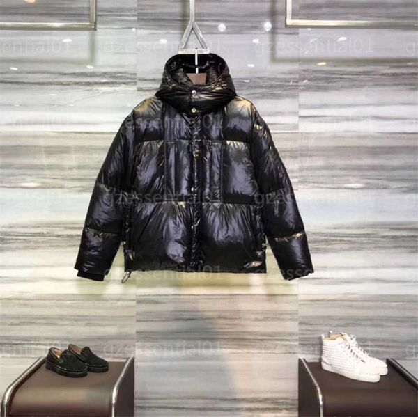 

winter downs monclear jacket designer puffer coats mens fluffy warm white duck windbreak soft comforts nano-matte fabric waterproof cool me, Black