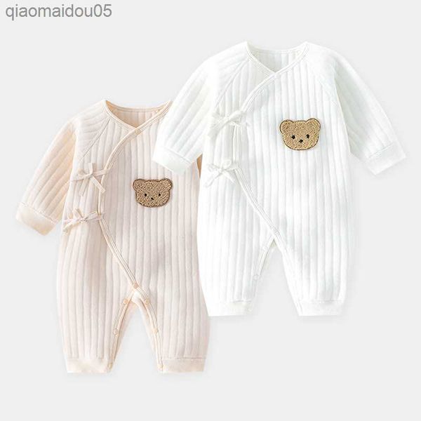 

long sleeve baby casual jumpsuits baby boys girls toddler rompers cotton bebe jumpsuit clothing outfits soft one-piece pajamas l230712, Blue