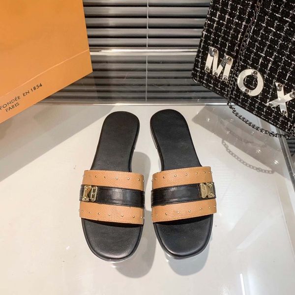 

2023designer luxury fashion slippers sandals casual summer letters flip-flops wear woven slippers, Black