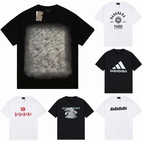 

designer t-shirt fashion men's t shirt womens letter print round neck short sleeve causal couples tees size m-xxxl b2ba#, White;black
