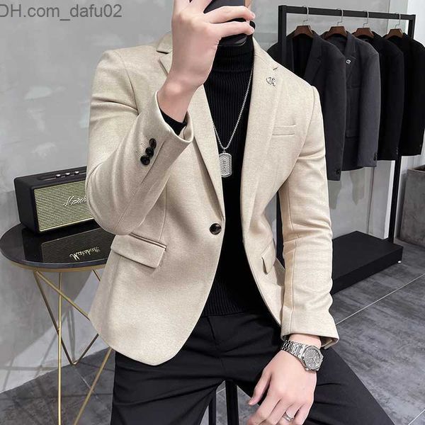 

men's tracksuits 2022 brand clothing men's set/men's fine wool stripe casual jacket/men's jacket plus s-3xl size z230724, Gray