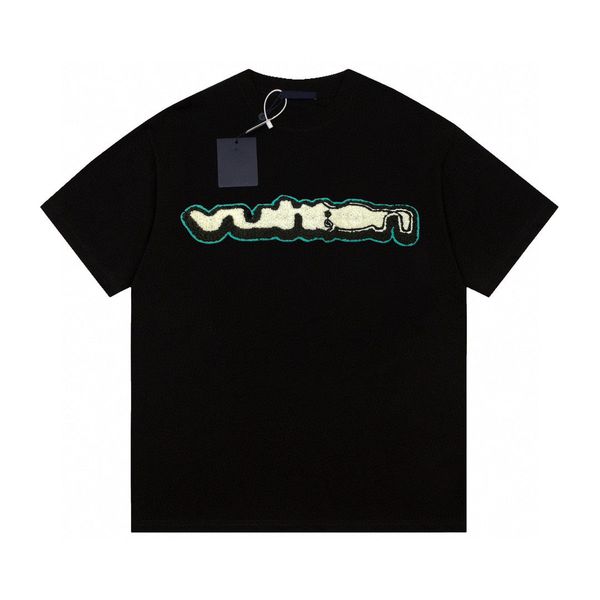 

men's plus tees & polos round neck embroidered and printed polar style summer wear with street pure cotton m set shorts tshirt 3wqerfd, Black;brown