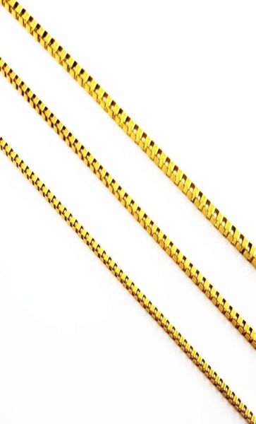 

2243mm width goldcolor stainless steel box chain necklace for man and women fashion stainless steel women039s necklace jewe5653351, Silver