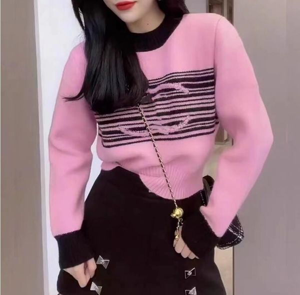 

new women's sweaters pink long sleeve knit designer sweaters hoodie long sleeve winter clothes, White;black