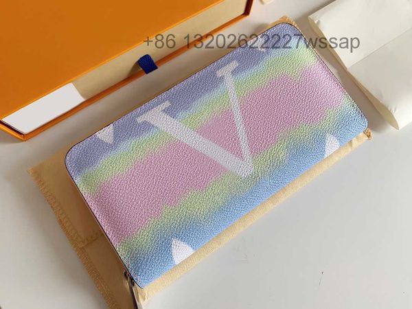 

designer escale zippy wallets luxury mens women purses flowers letters giant credit card holder ladies fashion long slim money clutch bags w, Red;black