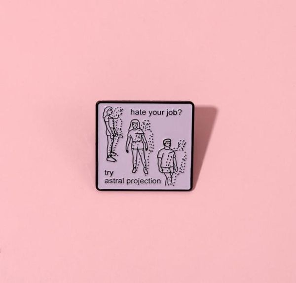 

cute brooches pin for women kids fahsion jewelry letter hate jod shirt coat dress bag decor metal enamel pin accessories7191246, Gray