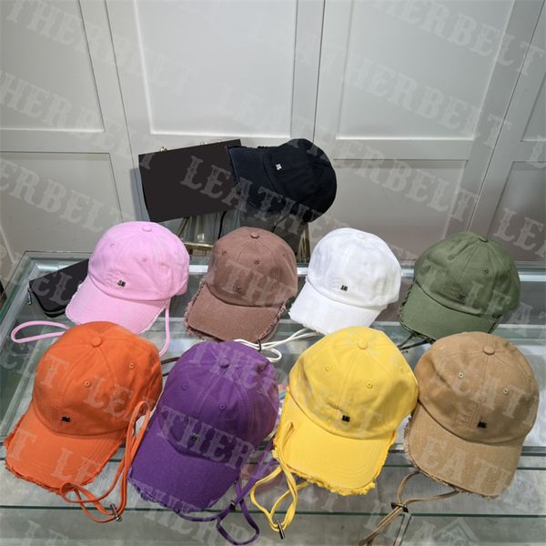 

fashion designer baseball cap lace up snapback hats metal letter sport bucket caps women men sun cap, Blue;gray