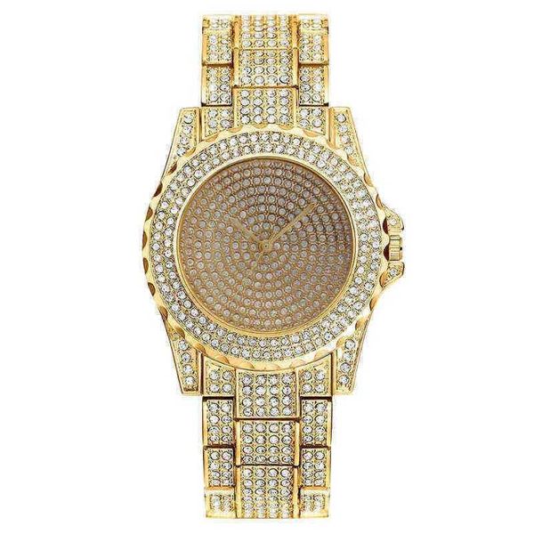 

women's watches fashion diamond inlaid watch quartz 220722, Slivery;golden