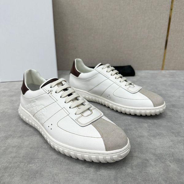 

2023 new men's retro style german training shoes fashion casual leather sports shoes soft cowhide tpu outsole sports shoes, Black