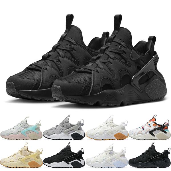 

2023 designer casual shoes huarache craft men womens white gum sanddrift black white cool grey ocean bliss mens trainers sports sneakers