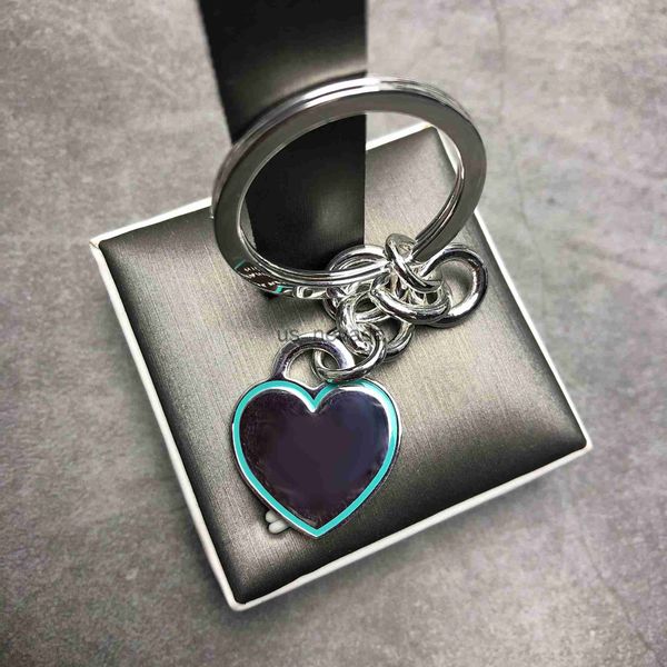 

keychains lanyards 2020 new popular 11 silver green heart tag key ring original fashion jewelry accessories for women delivery j230724