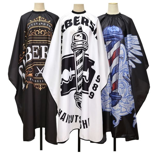 

cutting cape professional barber cape retro pattern with snap closure waterproof hair salon cutting apron haircut beard hairdressing cloth 2
