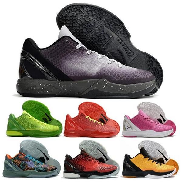 

kb mamba 6 protro basketball shoes men reverse grinch eybl prelude think pink bhm chaos white del sol 2023 man designer trainer sneakers