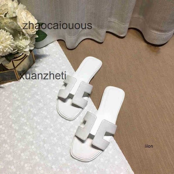 

fashion leatsandal shoes h designer slipper slippers genuine 2023 bear sandals oran sliders summer luxury flat slides ladies beacsandal part