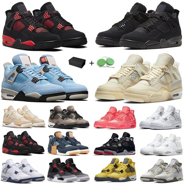 

with box men women basketball shoes pine green military black cat red thunder white oreo unc blue sail lightning seafoam pure money mens tra