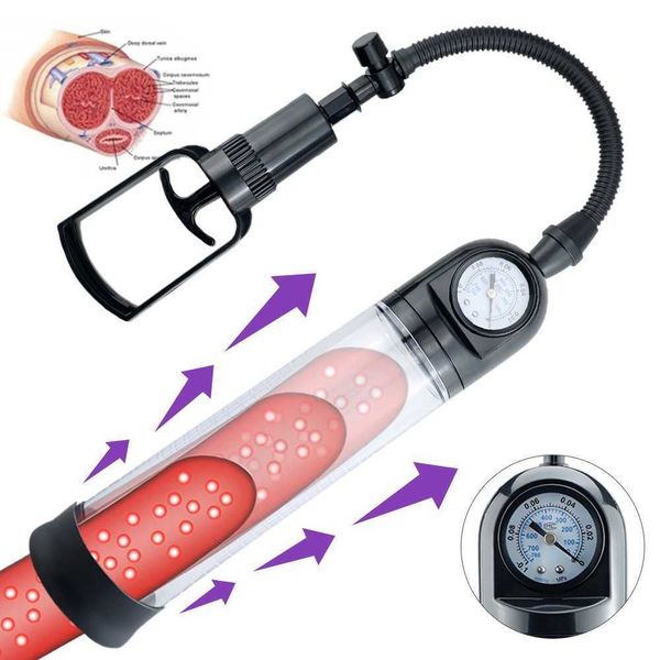 

male vacuum negative pressure manual stretching training stretch adult